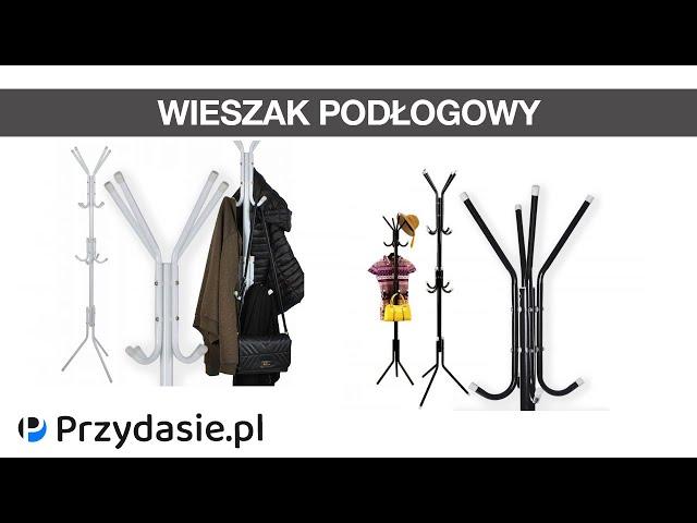 Wieszak stojący podłogowy stojak na ubrania 175cm | PrzydaSiePL