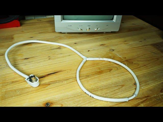 Homemade HDTV Antenna using only Coax Cable || You Will Thank me Later