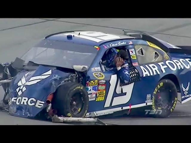 2010 Elliott Sadler's Big Crash @ Pocono