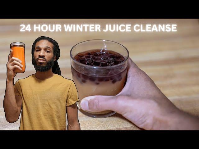 I Drank ONLY Juice for 24 Hours (Winter Reset Challenge!) ️