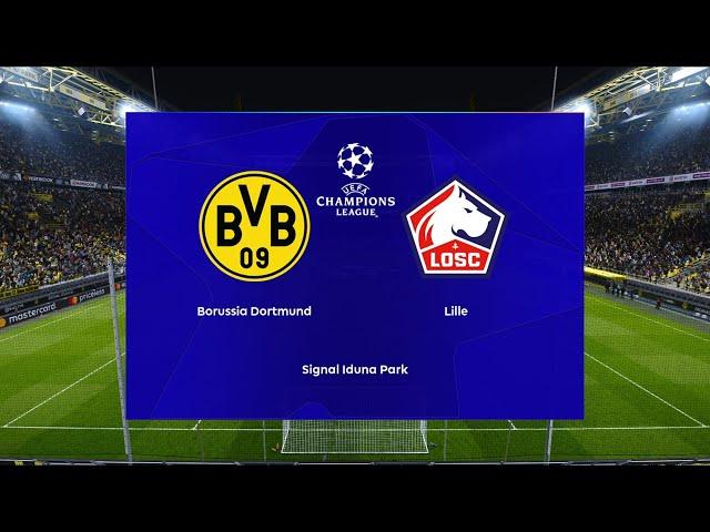 Borussia Dortmund vs Lille | Signal Iduna Park | 2024-25 UEFA Champions League | PES 2021