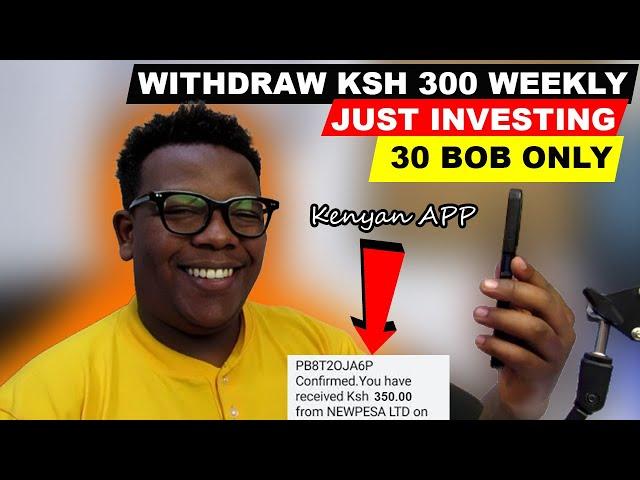 WITHDRAW KSH 300 WEEKLY BY JUST INVESTING 30BOB IN KENYA ~make money online in kenya ~paid via mpesa