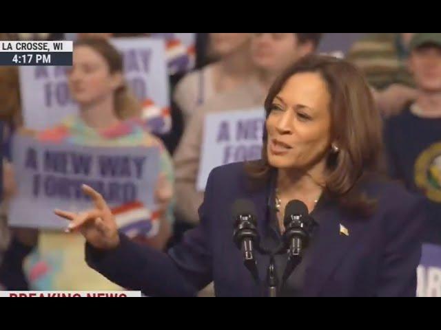 MUST-SEE: Kamala SHUTS DOWN pro-Trump heckler at rally