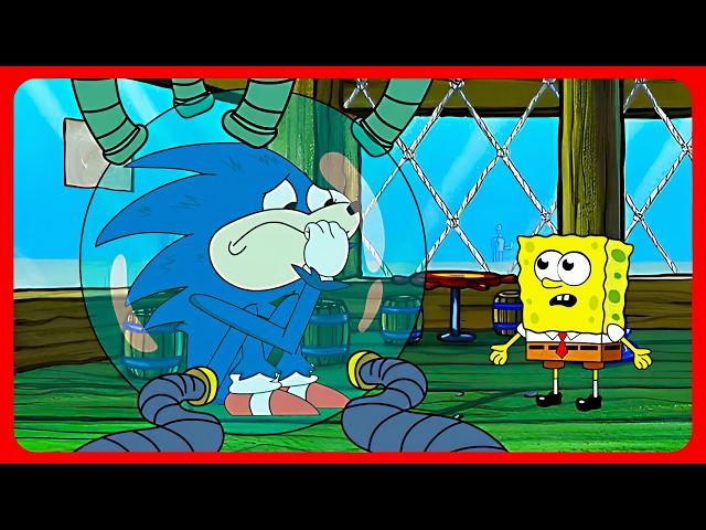 Spongebob vs Sonic SAD Music Animation    TheFatRat - MAYDAY