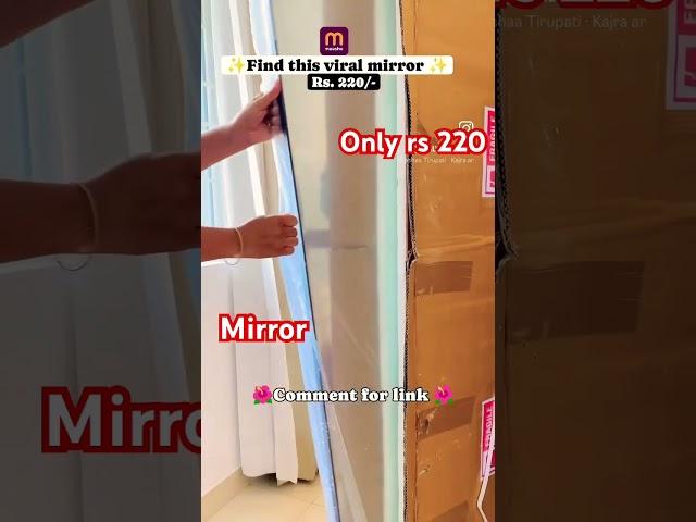 Amazing mirror only rs 220 #meesho #meeshoshopping #home #homedecor #decoritems #decoration #viral