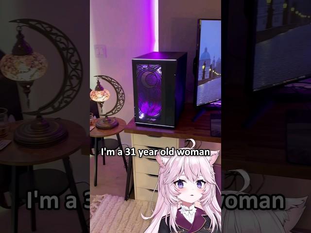 31 Year Old Catgirl VTuber Streaming Setup