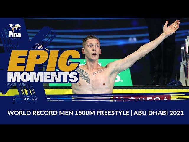 WORLD RECORD MEN 1500m FREESTYLE FULL EVENT