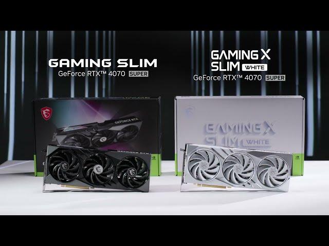 GeForce RTX™ 4070 SUPER GAMING X SLIM - Unboxing | MSI