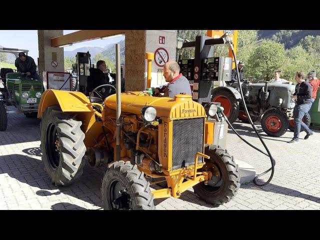 22. Oldtimer Traktor WM am Großglockner 20.09.2024 (Shell GTL Fuel) Tankstelle in Fusch