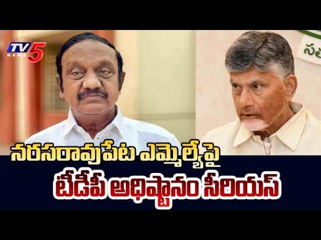 TDP High Command Serious on Narasaraopet MLA Chadalavada Aravinda Babu | TV5 News