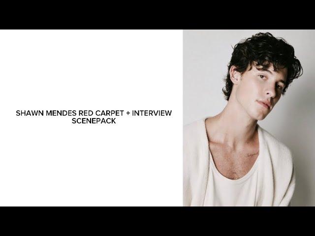 shawn mendes red carpet + interview scenepack