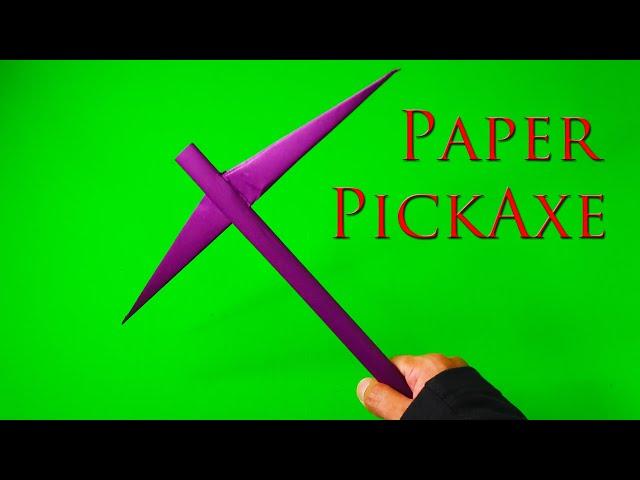 How To Make A Paper PICKAXE | Easy | Tutorial