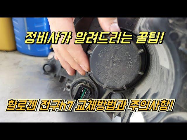 차.알.못  차주분들을 위해 정비사가 알려 드리는 차량 전구 diy 교체방법과 주의사항!Automobile Headlight DIY.