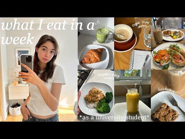 what I eat in a week as a university student | easy meal ideas