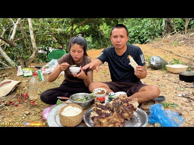 HÁI MẬN HẬU & ĂN ÓC BÒ CANH LÁ LỐT | Hoa Ban Tây Bắc Farm