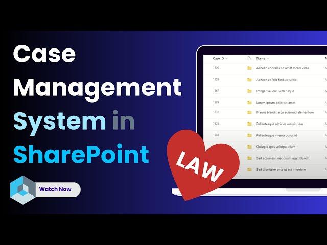 SharePoint Case Management System