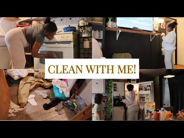 *NEW*MOBILE HOME CLEAN WITH ME+REFRIGERATOR CLEAN OUT+LAUNDRY+LIVING ROOM