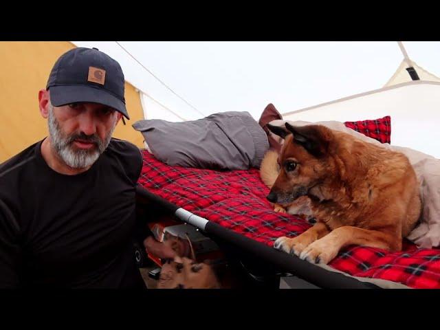 Colorado Hot Tent: Cooking Great Food Over The Wood Stove W/ My Dog, Relaxing Evenings/Mornings