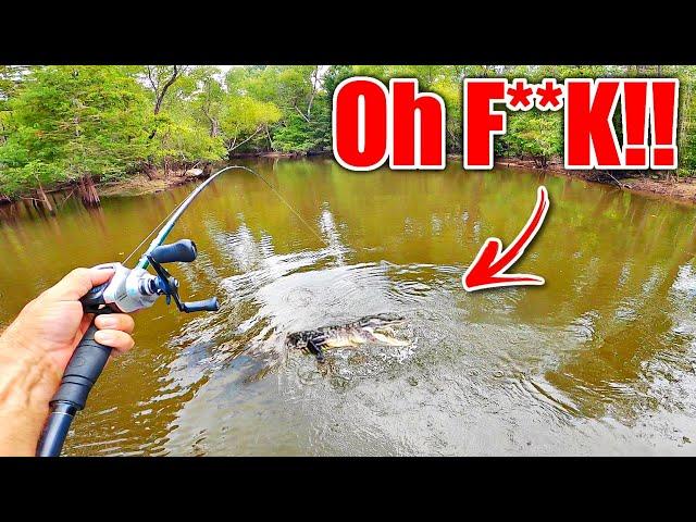 Backwoods River Fishing Turns TERRIFYING in Minutes! (We LEFT)