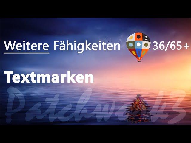 36 Textmarken