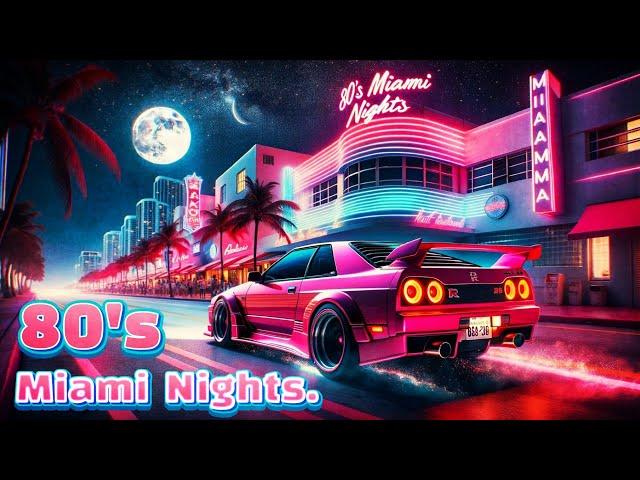 Miami Nights | Retro 80s Lofi Synthwave Mix | Neon Dreams