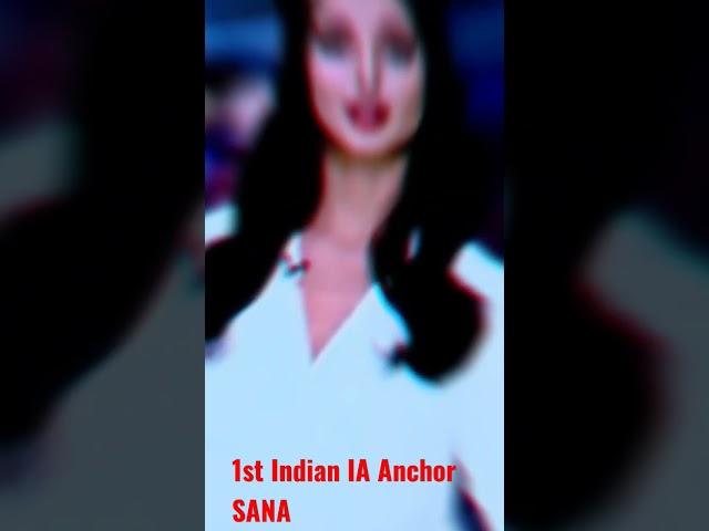 Indian 1st AI Anchor SANA In Aajtak  #ai  #shorts