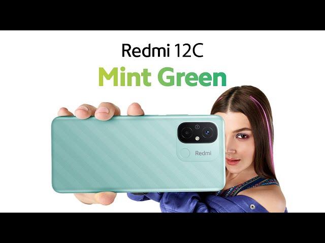 Redmi 12C | Refreshing and Serene Mint Green