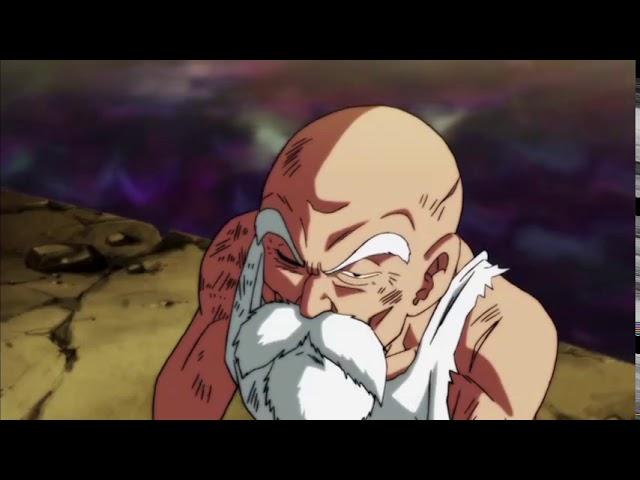 Master Roshi saves Vegeta!