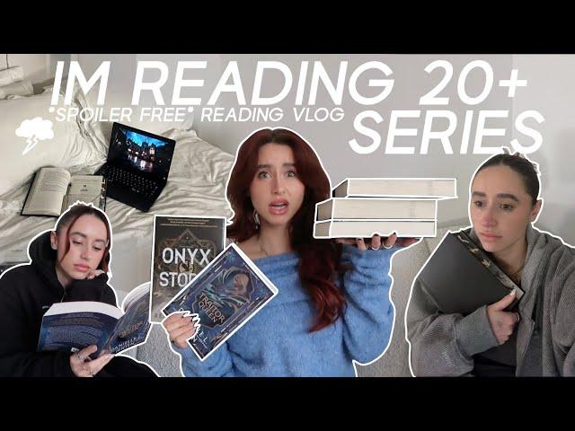 *attempting* to finish the 21 series I am in the middle of (spoiler free reading vlog) | episode 5