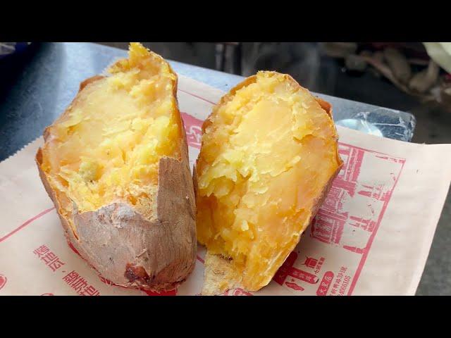 Roasted sweet potato making in Taiwan｜Taiwan Street Food