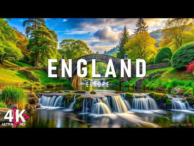 FLYING OVER ENGLAND(4K UHD) - Relaxing Music Along With Beautiful Nature Videos(4K Video Ultra HD)