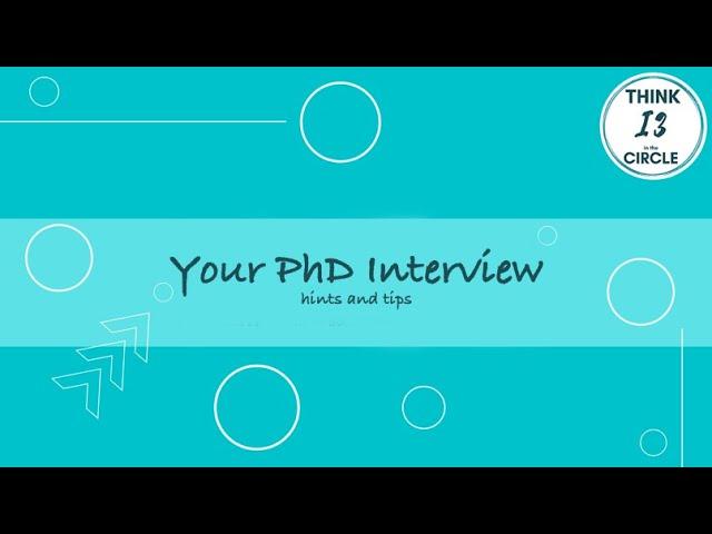 PhD Interview - Hints and Tips