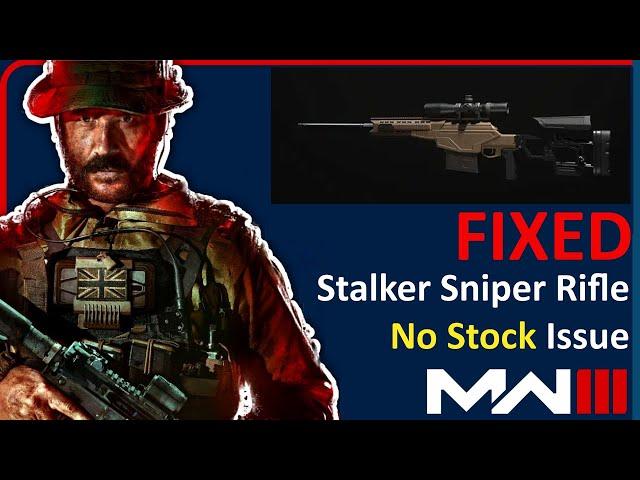 FIXED MW3 XRK Stalker Sniper Rifle No Stock Issue