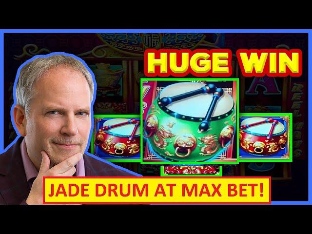 MAX BET Jade Drum → HUGE WIN! Dancing Drums Ultimate Explosion Slot!