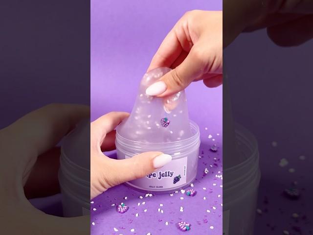 So juicy. So glossy. So GRAPE. Grape Jelly is a stunning clear jelly slime 