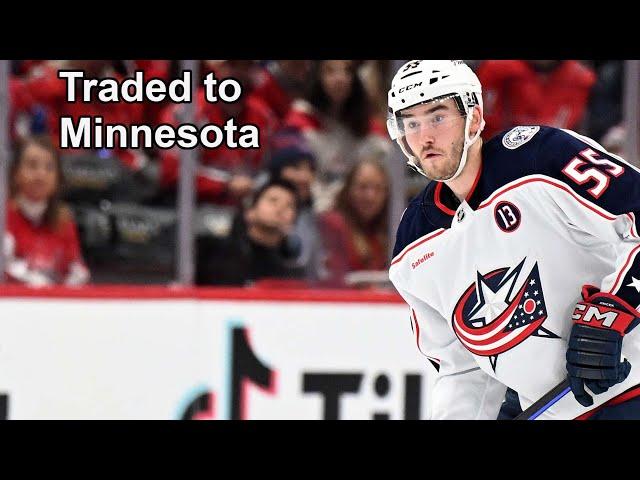 Columbus Trades Jiricek and a Pick to Minnesota for Hunt and Draft Picks