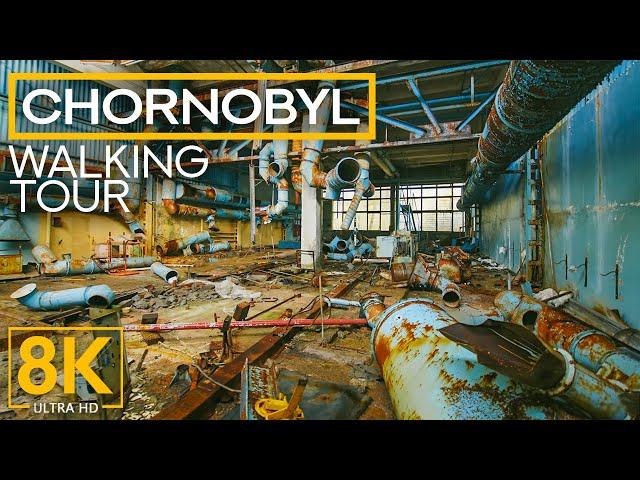 Chornobyl Exclusion Zone in 8K - Walking Tour through the Area of Nuclear Disaster