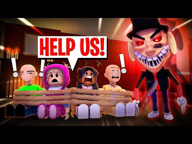 ROBLOX SIR SCARY'S MANSION W/ BOBBY, MASH, ZOEY, AND PABLO ALL PARTS |funny moments