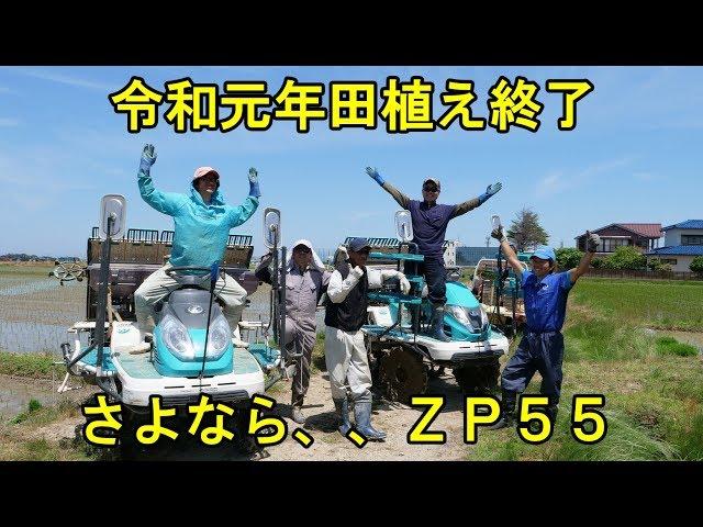 田植え終了とＺＰ５５との別れ・後継機どうしよう？・2019