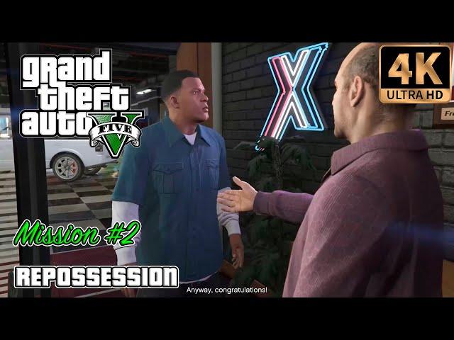 Grand Theft Auto V - Mission #2 - Repossession (Gold Medal) (4K 60fps) (PC)