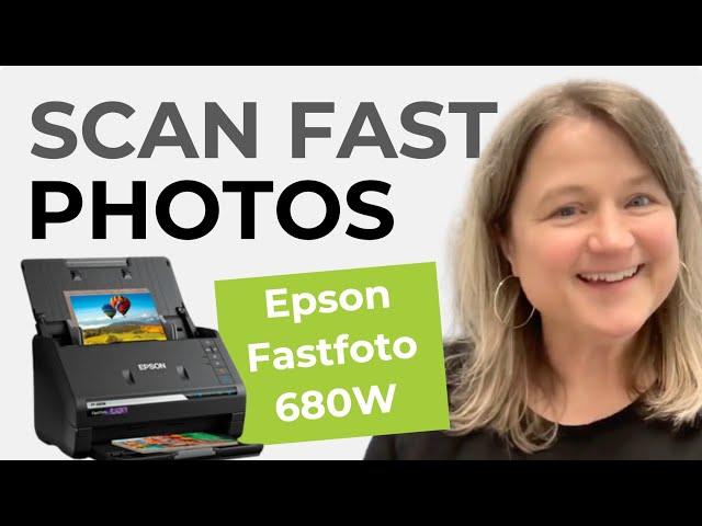 Scan Photos Fast - Epson Fastfoto 680W High Speed Photo Scanner