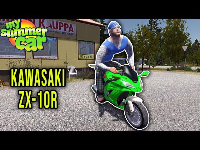 KAWASAKI ZX-10R - THE FASTEST MOTORCYCLE IN THE GAME - My Summer Car (Mod) #240 | Radex