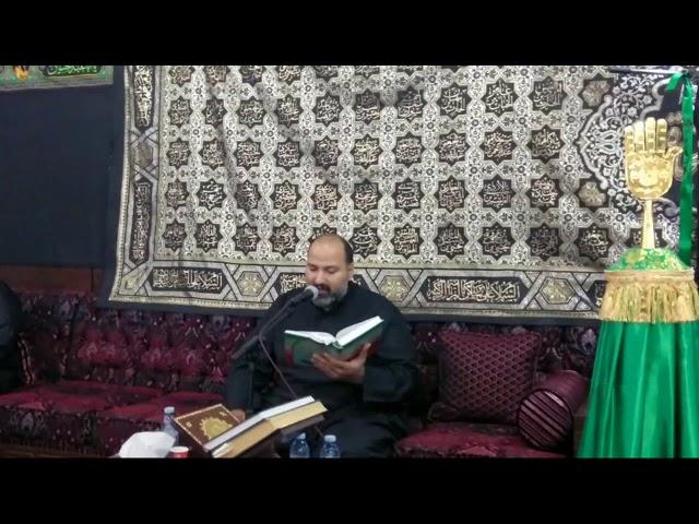 حسينية السيدة ام محمد ال جبران بحي الشاطئ سماحة الشيخ مصطفي الموسي العشرة الثالثة ليلة خامس 1440