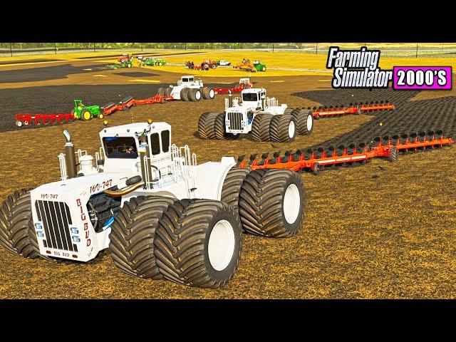 FALL PLOW DAY AT AMERICAN FARM! (3 BIG BUDS) | FARMING SIMULATOR 2000'S