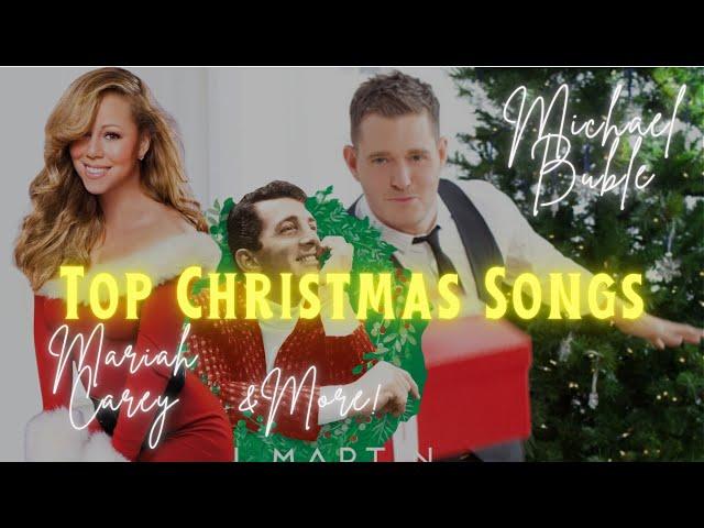 Best Christmas Songs: Mariah Carey, Bublé, Wham!, Whitney Houston & More | 1h Fireplace Ambience