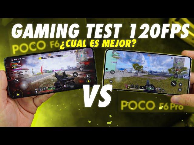 POCO F6 vs POCO F6 PRO - Pruebas en Juegos 120FPS ¿Cual es mejor ?