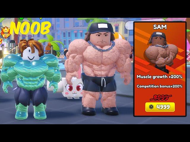 NOOB With Most OP Trainer in Gym Star Simulator