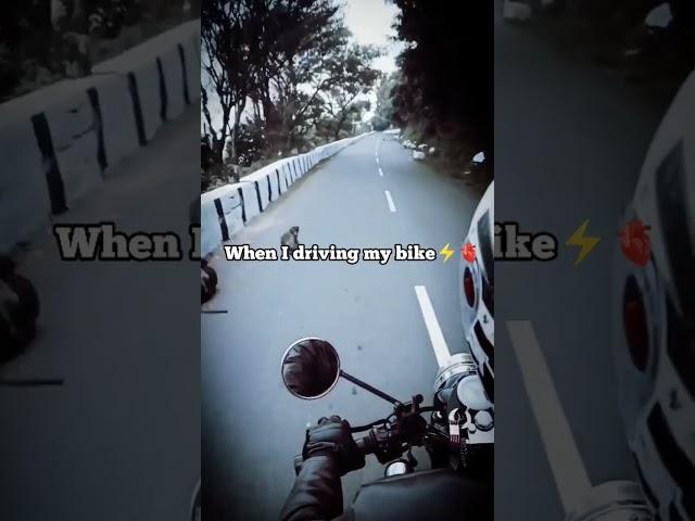 When I driving my bike 🫀| Royal enfield lover |rideing ️|