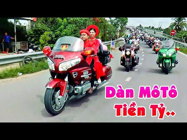 Đám Cưới CHÚ RỂ ĐẠI GIA BẾN TRE RƯỚC DÂU BẰNG DÀN SIÊU MÔTÔ Tiền Tỷ Hoành Tráng Nhất Vùng