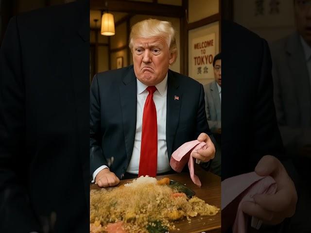 POV: Trump Opens Bento Box… Upside Down  Major Food Spill in Japan